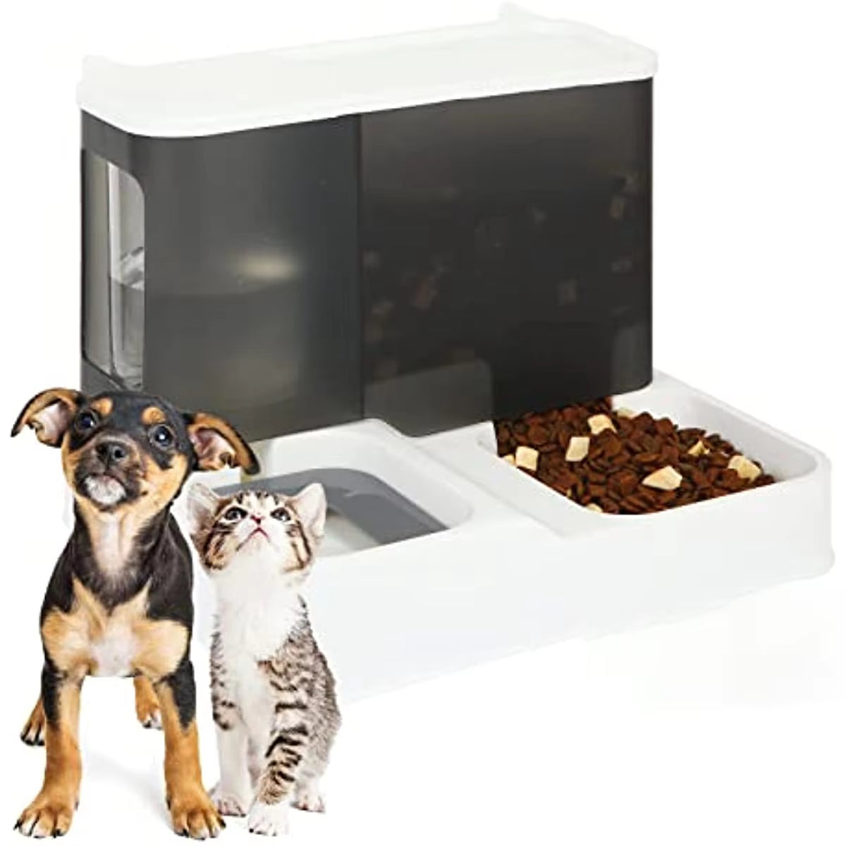 2-In-1 Automatic Pet Gravity Feeder: Keep Your Cat & Dog Fed & Hydrated!