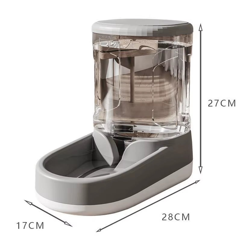 Automatic Pet Feeder Water Dispenser Dog Cat Gravity Food Water Dispenser with Pet Food Bowl Large Capacity