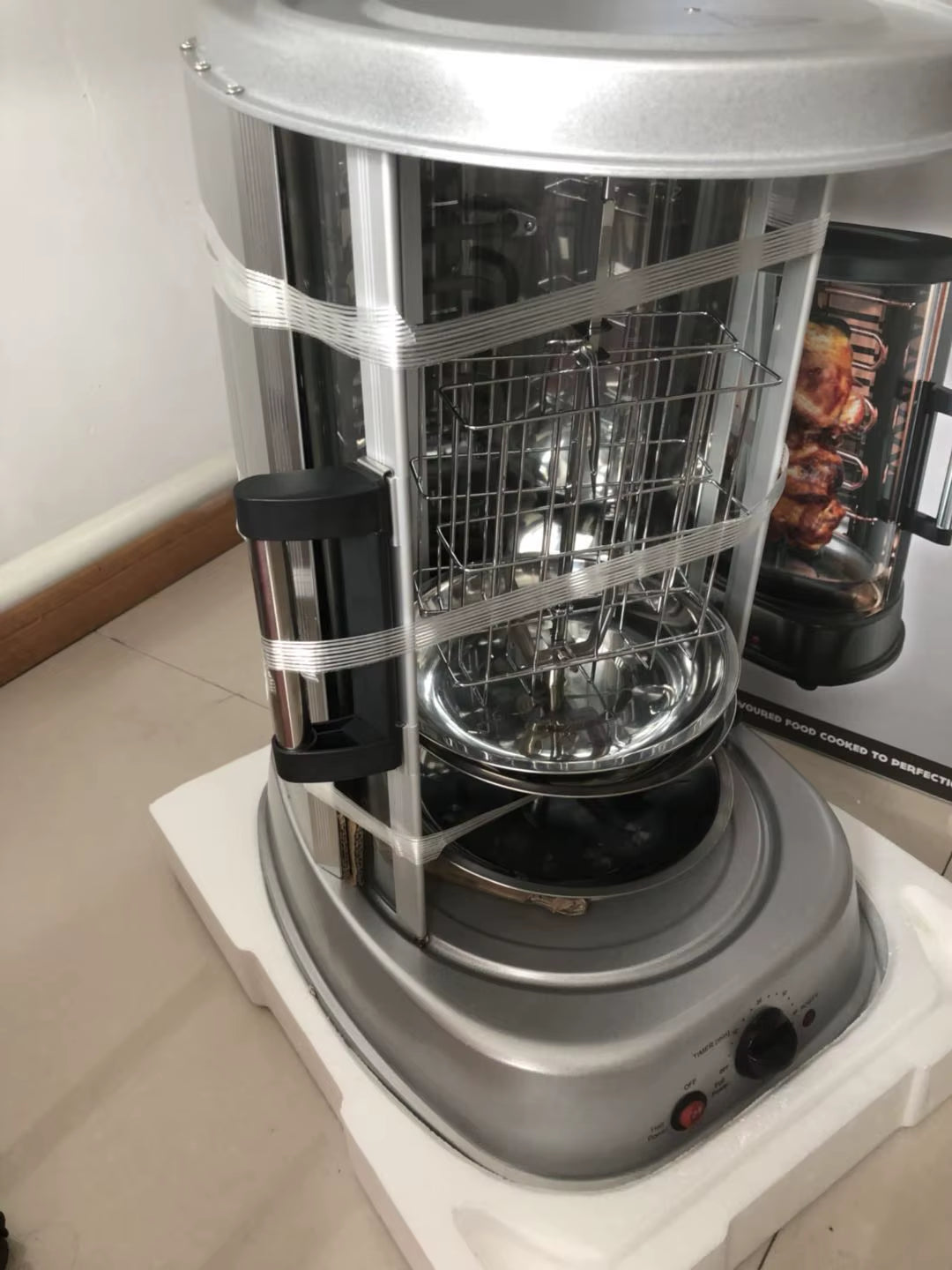 Home Chicken Rotisserie Rotating Oven Shawarma Machine Price