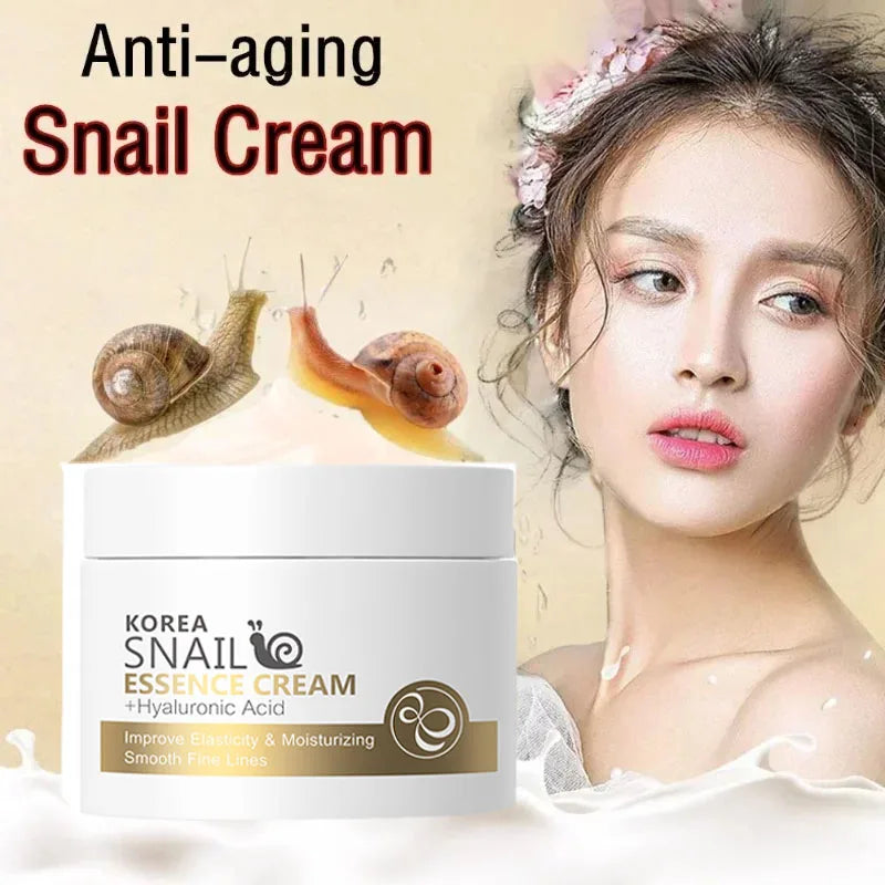 Snail Face Cream Improve Roughness Tighten Skin Repair Damaged Skin Moisturizing Shrink Pores Nourish Rejuvenate Skin Skin Care