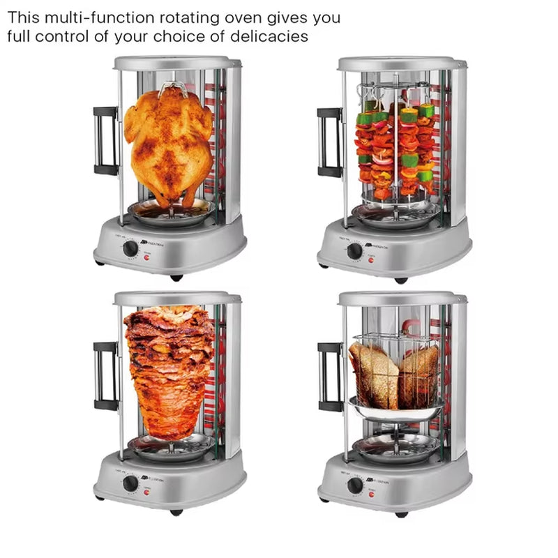 Home Chicken Rotisserie Rotating Oven Shawarma Machine Price